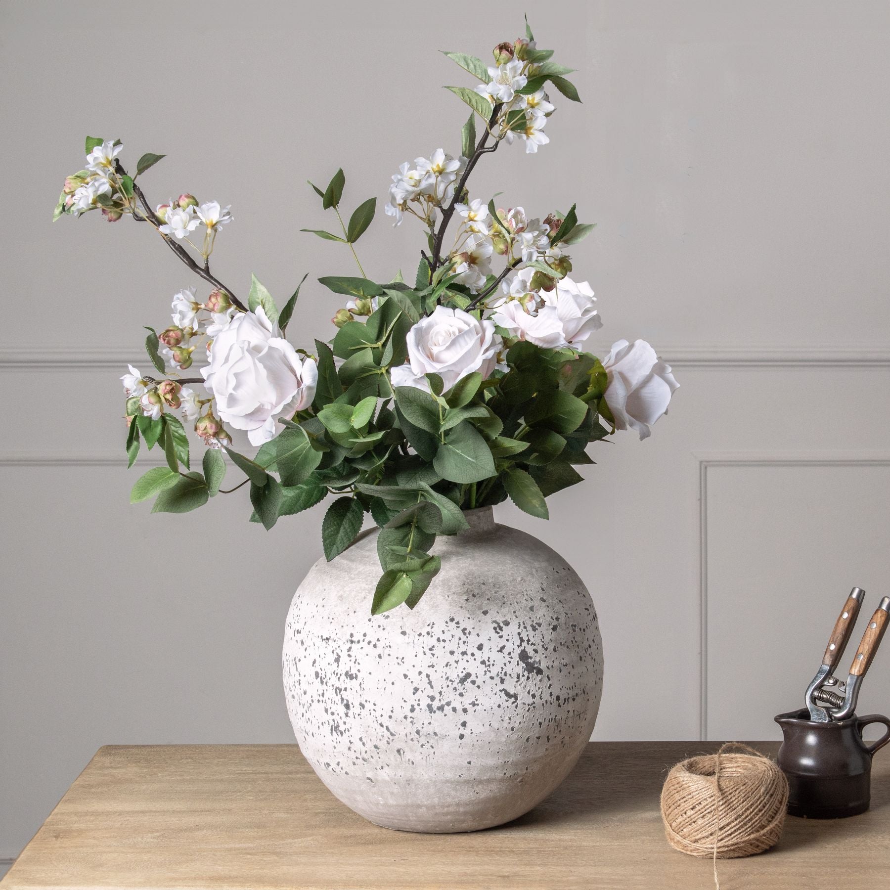 Tiber Stone Ceramic Vase