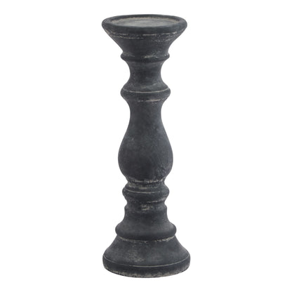 Grey Column Candle Holder