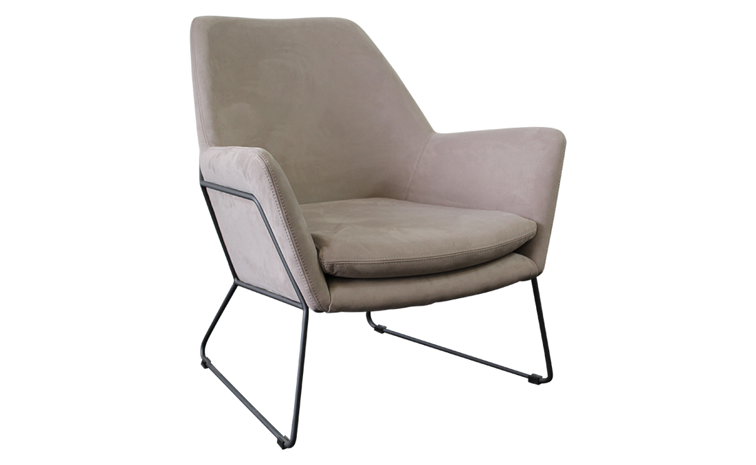 Delilah Armchair - Grey Velvet